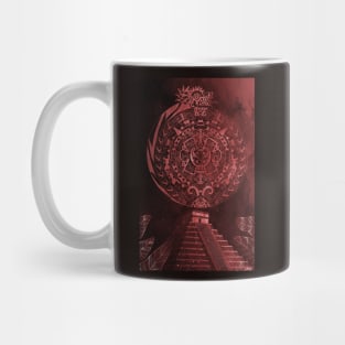 red mictlan in aztec calendar ecopop Mug